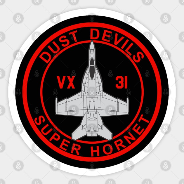 VX-31 - Dust Devils - Super Hornet Sticker by MBK